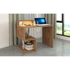 Bureau droit avec rehaussement L100 cm SANTA