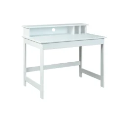 Bureau enfant en Pin massif vernis blanc MATHILDA