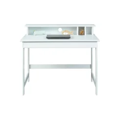 Bureau enfant en Pin massif vernis blanc MATHILDA
