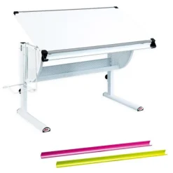 Bureau Multifonctions Enfant Mathis 118cm Blanc