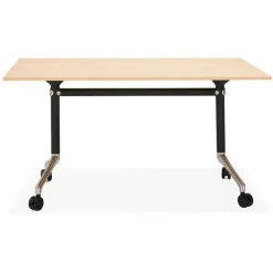 Bureau Pliable à Roulettes Lexon 140cm Naturel