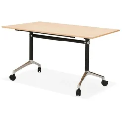 Bureau Pliable à Roulettes Lexon 140cm Naturel