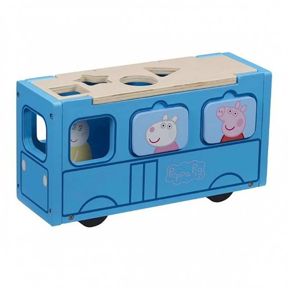 Bus d'école Peppa Pig en bois
