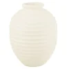 Cache-Pot Oval en Terre Cuite Theron 66cm Blanc