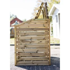 Cache-poubelle - Bois traité autoclave - 150x90x120cm - SKAGEN