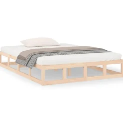 Cadre de lit sans matelas 120x200 cm bois massif