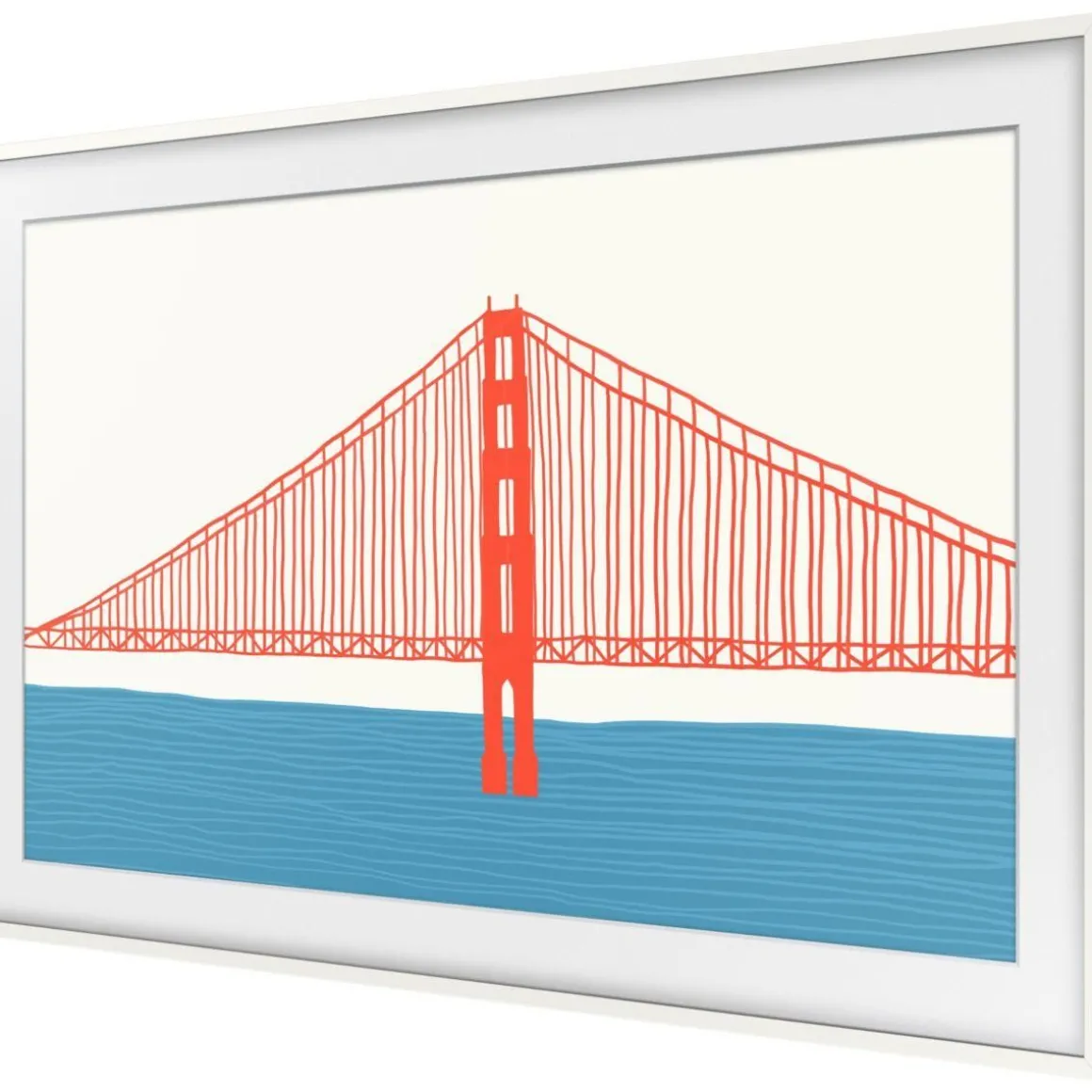 Cadre The Frame 65'' Blanc Moderne