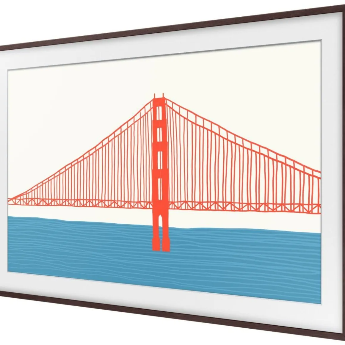 Cadre The Frame 75'' Noyer