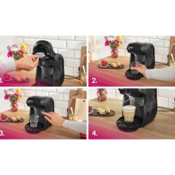 Cafetière à dosette expresso Tassimo Happy TAS1002N6 - Noir