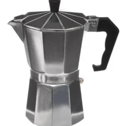 Cafetière Italienne 6 Tasses 18cm Argent