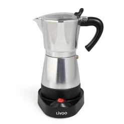 Cafetière italienne électrique 6 tasses argent - DOD117A