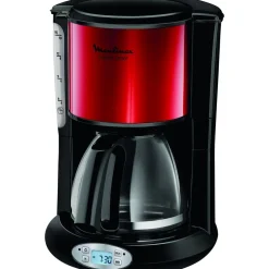 Cafetière programmable Subito FG362D10 - Noir/inox/rouge