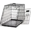 Cage de transport pour chien taille L dim. 76L x 48l x 55H cm métal noir