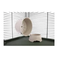 Cage pour petits animaux - KERBL - FLAT NATURE - 80 x 45 x 53 cm - 3 étages