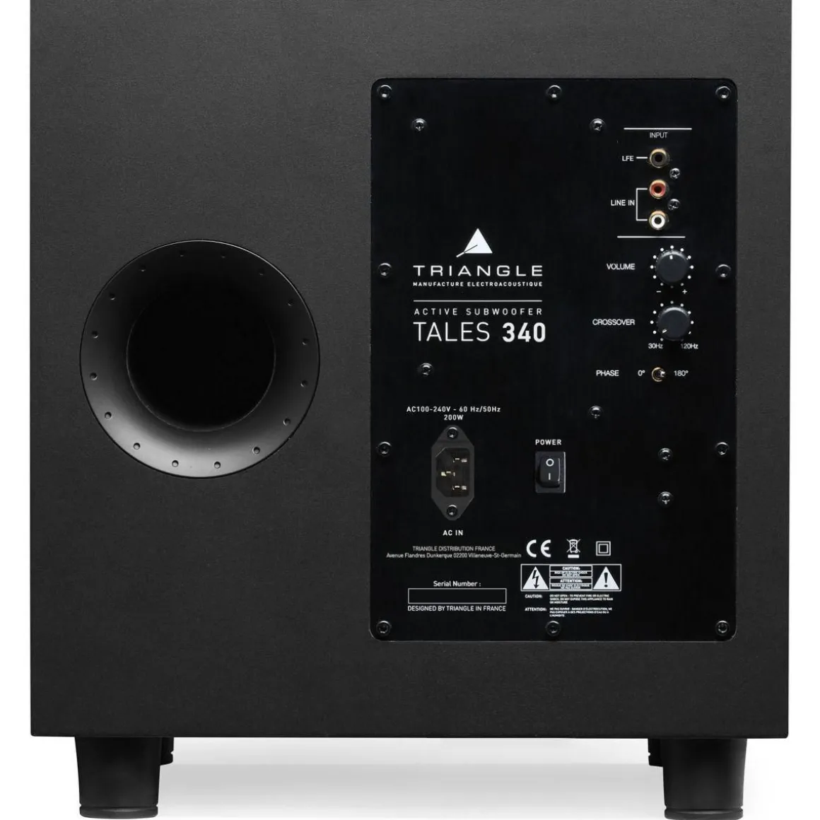 Caisson de basse TALES 340 NOIR