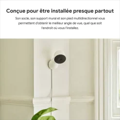 Caméra de surveillance Google Nest Cam (Intérieur - Filaire) - Blanc