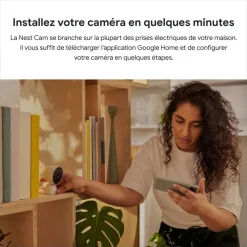 Caméra de surveillance Google Nest Cam (Intérieur - Filaire) - Blanc