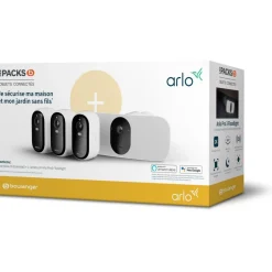 Caméra de surveillance Wifi ESSENTIAL 3 cameras + 1 floodlight