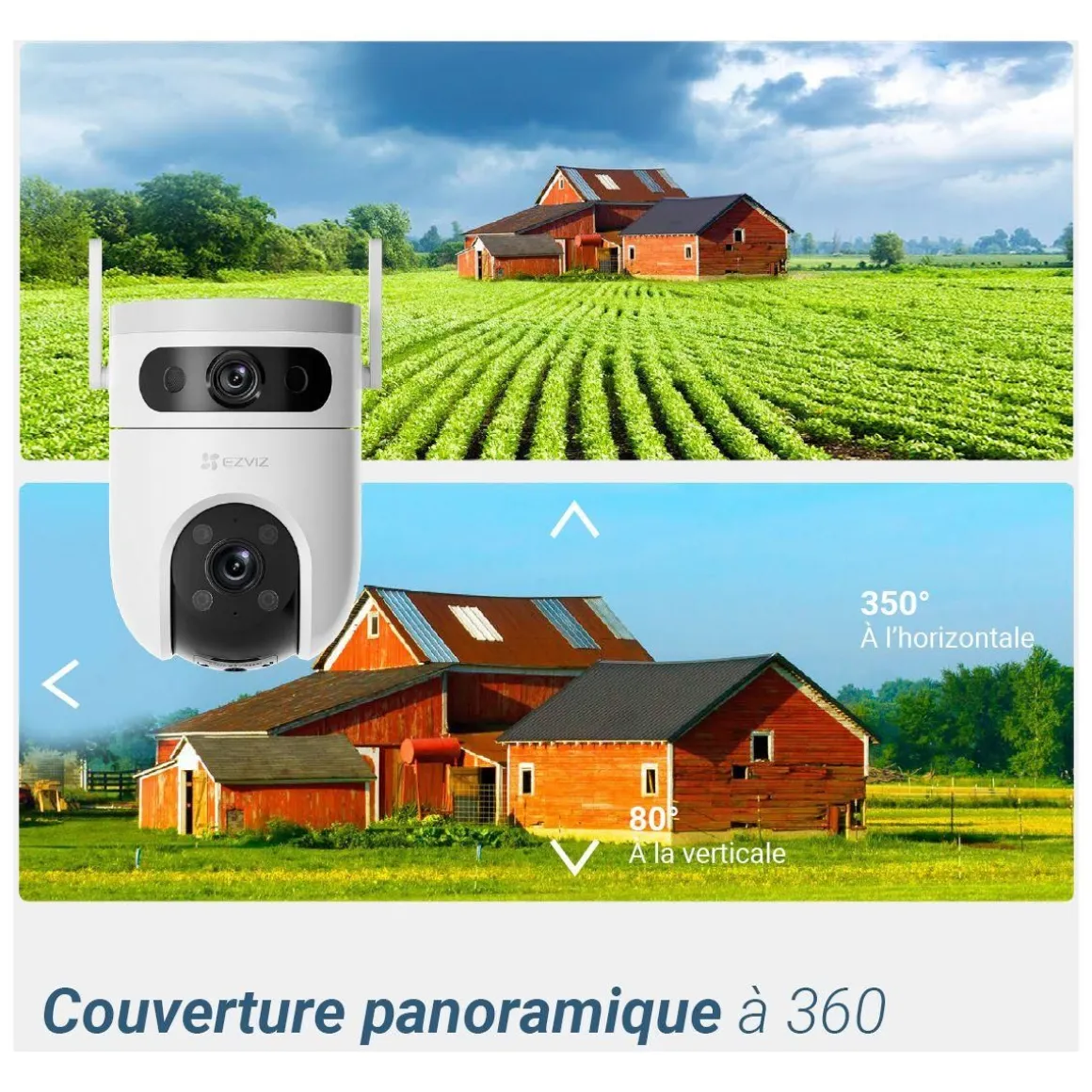 Caméra de surveillance Wifi H9C 2k motorisée
