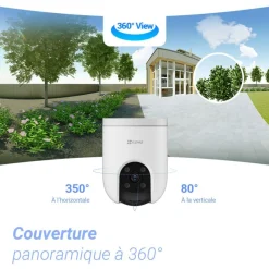 Caméra de surveillance Wifi exterieure motorisée H8c Poe 2K