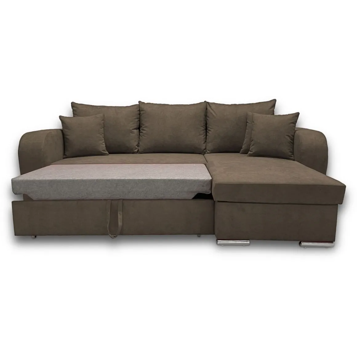 Canapé d'angle convertible réversible 5 places tissu BOB