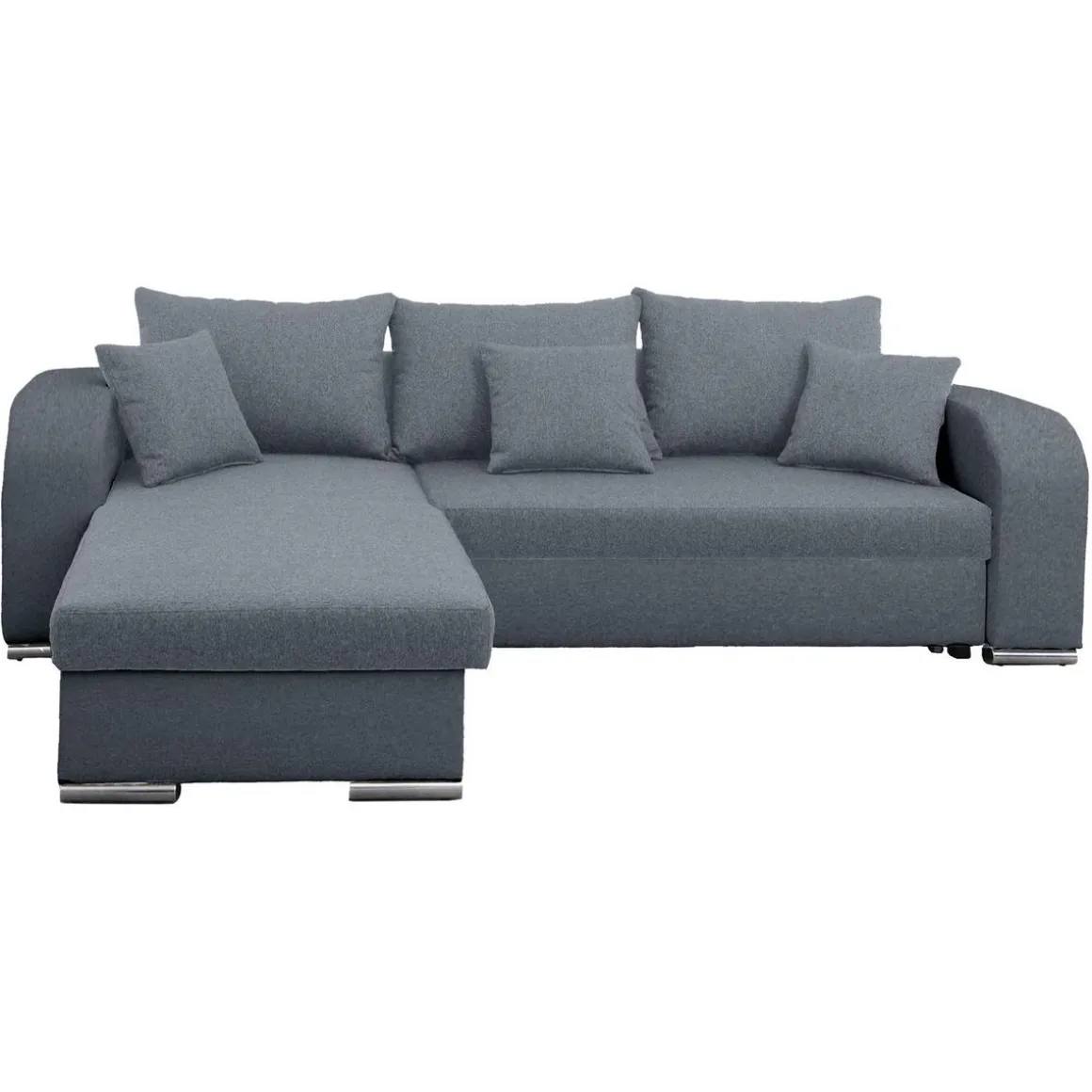 Canapé d'angle convertible réversible 5 places tissu BOB