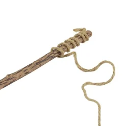 Canne à Pêche pour Chat Souris 25cm Naturel