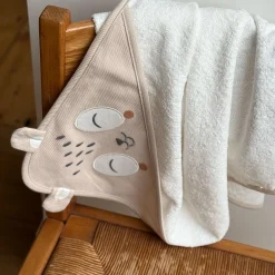 Cape et gant de bain bébé Baby Panda