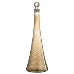 Carafe en Verre Tiges Anastasia 42cm Greige