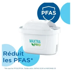 Carafe filtrante style bleu