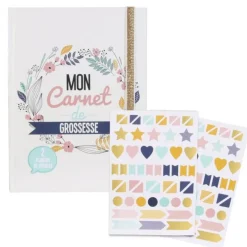 Carnet de Grossesse 52 Pages 16x22cm Blanc