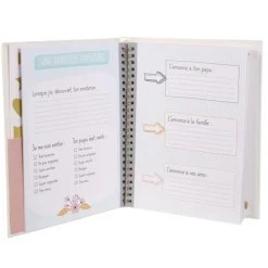 Carnet de Grossesse 52 Pages 16x22cm Blanc