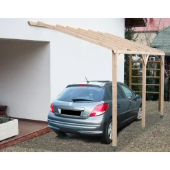 Carport bois adossé 15 m²