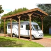 Carport Camping Car - Bois traité autoclave - Toit plat - 32,40m² - MADEIRA