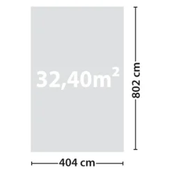 Carport Camping Car - Bois traité autoclave - Toit plat - 32,40m² - MADEIRA