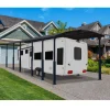 Carport Camping-Car Aluminium - Anthracite -40,3m² - ARCADIA ALPINE 6402