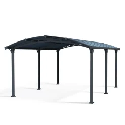 Carport en aluminium ARCADIA 5000 - 18 m² - Gris