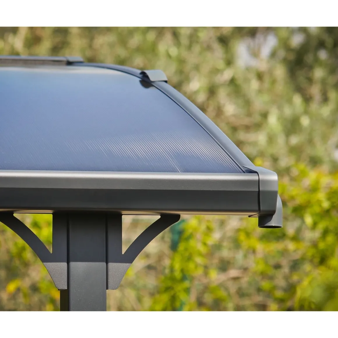 Carport en aluminium ARCADIA 5000 - 18 m² - Gris