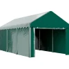 Carport tente de garage 3 x 6 m abri voiture exterieur avec 2 portes enroulables PE vert