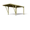Carport toit plat - Bois traité autoclave - 16,5 m² - VICTOR MODERN