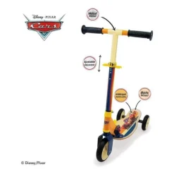 Cars patinette en bois 3 roues pliable