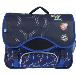 cartable 41 cm bleu foot
