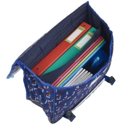 cartable 41 cm bleu foot