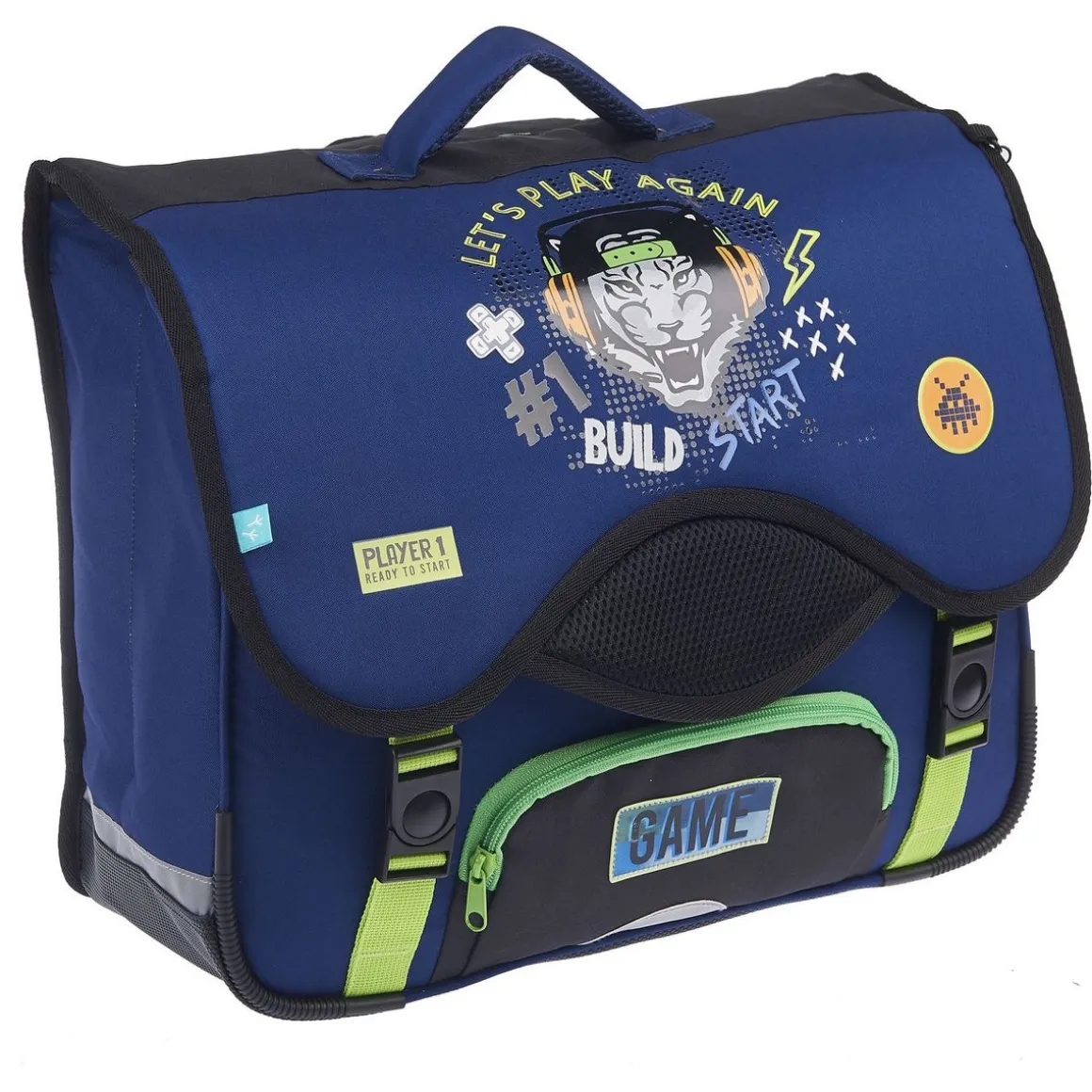 Cartable 41 cm bleu MODERN GAMING