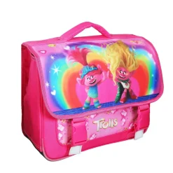 Cartable 38 cm Les Trolls Rose