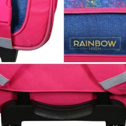 Cartable à roulettes 38 cm Rainbow High Multicolore