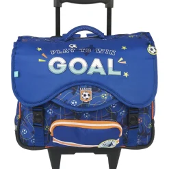 Cartable à roulettes bleu FOOTBALL