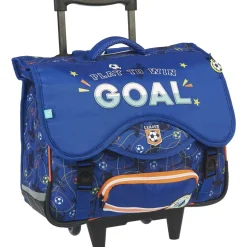 Cartable à roulettes bleu FOOTBALL