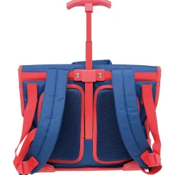 Cartable à roulettes bleu Spiderman