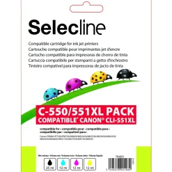 Cartouche 4 Couleurs C-551 PACK